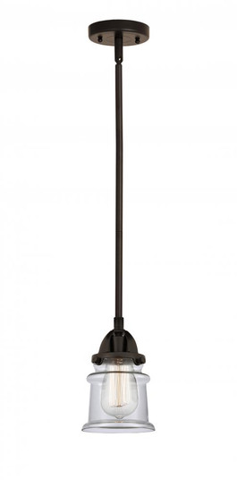 Canton - 1 Light - 5 inch - Oil Rubbed Bronze - Stem hung - Mini Pendant (3442|288-1S-OB-G182S)