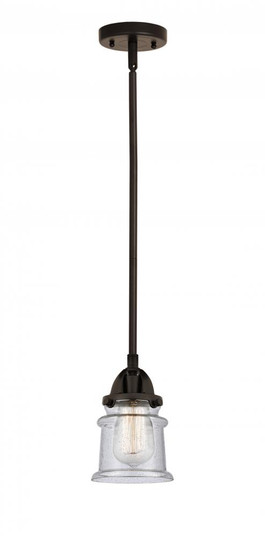 Canton - 1 Light - 5 inch - Oil Rubbed Bronze - Stem hung - Mini Pendant (3442|288-1S-OB-G184S)