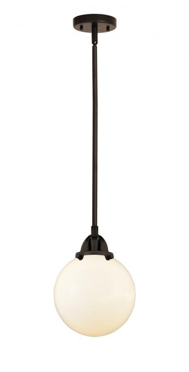 Beacon - 1 Light - 8 inch - Oil Rubbed Bronze - Stem hung - Mini Pendant (3442|288-1S-OB-G201-8-LED)