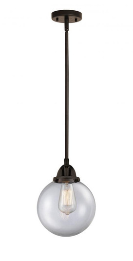 Beacon - 1 Light - 8 inch - Oil Rubbed Bronze - Stem hung - Mini Pendant (3442|288-1S-OB-G202-8)