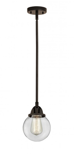 Beacon - 1 Light - 6 inch - Oil Rubbed Bronze - Stem hung - Mini Pendant (3442|288-1S-OB-G202-6)