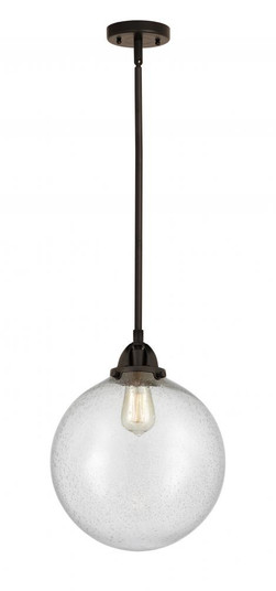 Beacon - 1 Light - 12 inch - Oil Rubbed Bronze - Stem hung - Mini Pendant (3442|288-1S-OB-G204-12-LED)