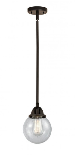 Beacon - 1 Light - 6 inch - Oil Rubbed Bronze - Stem hung - Mini Pendant (3442|288-1S-OB-G204-6)