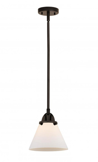 Cone - 1 Light - 8 inch - Oil Rubbed Bronze - Stem hung - Mini Pendant (3442|288-1S-OB-G41-LED)