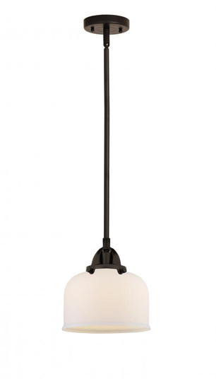 Bell - 1 Light - 8 inch - Oil Rubbed Bronze - Stem hung - Mini Pendant (3442|288-1S-OB-G71-LED)
