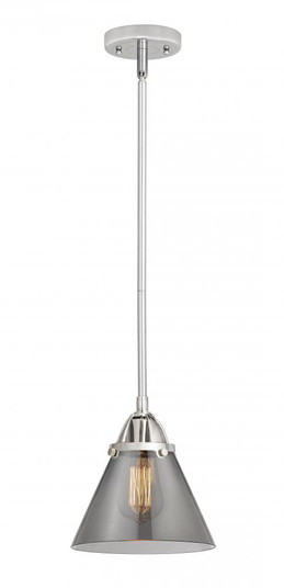 Cone - 1 Light - 8 inch - Polished Chrome - Stem hung - Mini Pendant (3442|288-1S-PC-G43-LED)
