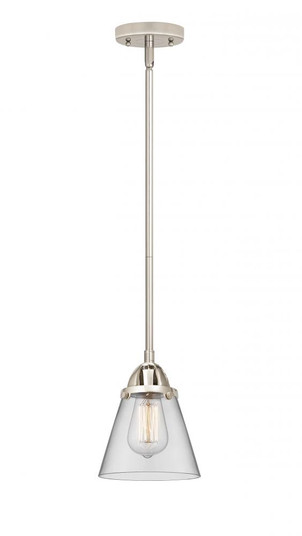 Cone - 1 Light - 6 inch - Polished Nickel - Stem hung - Mini Pendant (3442|288-1S-PN-G62-LED)