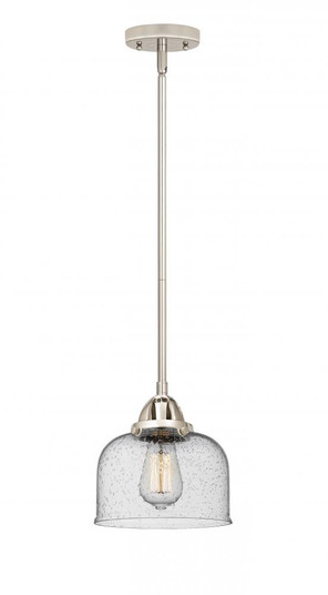 Bell - 1 Light - 8 inch - Polished Nickel - Stem hung - Mini Pendant (3442|288-1S-PN-G74)