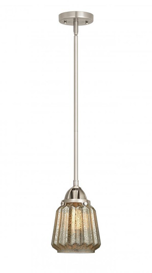 Chatham - 1 Light - 7 inch - Brushed Satin Nickel - Stem hung - Mini Pendant (3442|288-1S-SN-G146-LED)