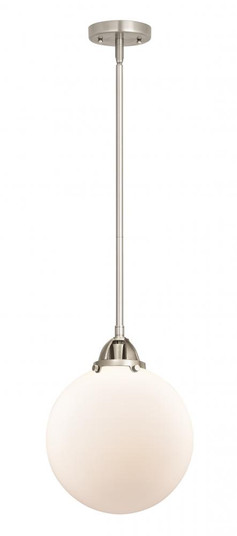 Beacon - 1 Light - 10 inch - Brushed Satin Nickel - Stem hung - Mini Pendant (3442|288-1S-SN-G201-10-LED)