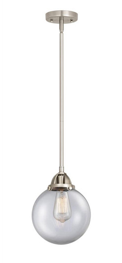Beacon - 1 Light - 8 inch - Brushed Satin Nickel - Stem hung - Mini Pendant (3442|288-1S-SN-G202-8)