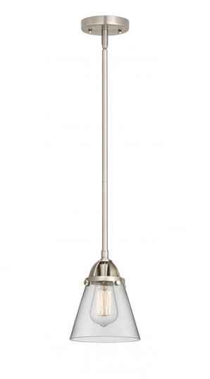 Cone - 1 Light - 6 inch - Brushed Satin Nickel - Stem hung - Mini Pendant (3442|288-1S-SN-G62)