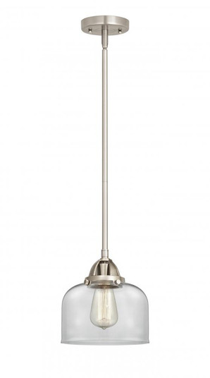 Bell - 1 Light - 8 inch - Brushed Satin Nickel - Stem hung - Mini Pendant (3442|288-1S-SN-G72)