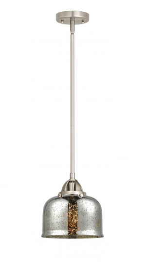 Bell - 1 Light - 8 inch - Brushed Satin Nickel - Stem hung - Mini Pendant (3442|288-1S-SN-G78)