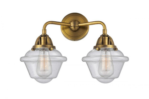 Oxford - 2 Light - 16 inch - Brushed Brass - Bath Vanity Light (3442|288-2W-BB-G534-LED)