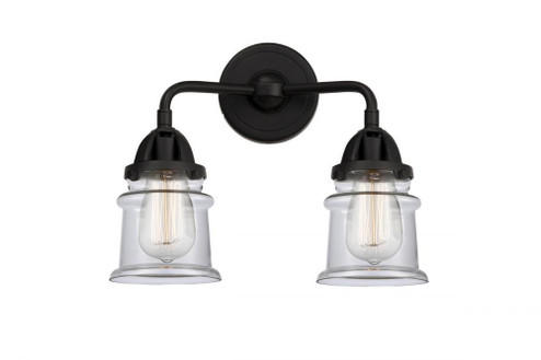 Canton - 2 Light - 13 inch - Matte Black - Bath Vanity Light (3442|288-2W-BK-G182S)