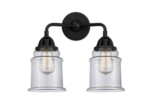 Canton - 2 Light - 14 inch - Matte Black - Bath Vanity Light (3442|288-2W-BK-G182-LED)