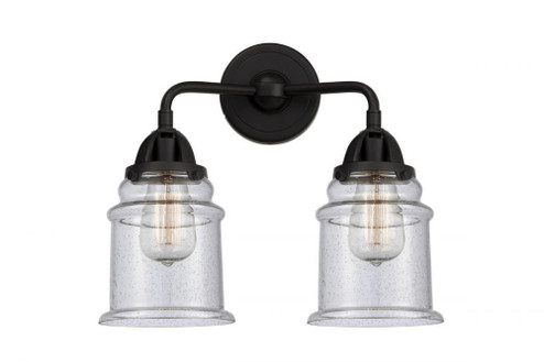 Canton - 2 Light - 14 inch - Matte Black - Bath Vanity Light (3442|288-2W-BK-G184)