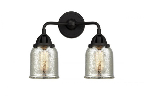 Bell - 2 Light - 13 inch - Matte Black - Bath Vanity Light (3442|288-2W-BK-G58-LED)
