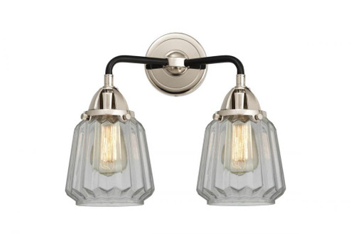 Chatham - 2 Light - 14 inch - Black Polished Nickel - Bath Vanity Light (3442|288-2W-BPN-G142)
