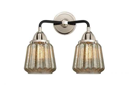 Chatham - 2 Light - 14 inch - Black Polished Nickel - Bath Vanity Light (3442|288-2W-BPN-G146)