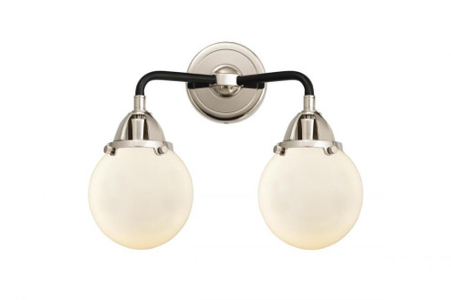 Beacon - 2 Light - 14 inch - Black Polished Nickel - Bath Vanity Light (3442|288-2W-BPN-G201-6-LED)