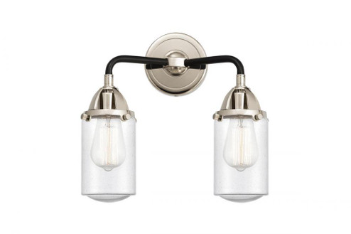 Dover - 2 Light - 13 inch - Black Polished Nickel - Bath Vanity Light (3442|288-2W-BPN-G314-LED)