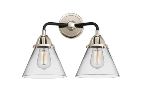 Cone - 2 Light - 16 inch - Black Polished Nickel - Bath Vanity Light (3442|288-2W-BPN-G42)