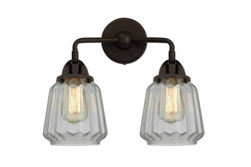 Chatham - 2 Light - 14 inch - Oil Rubbed Bronze - Bath Vanity Light (3442|288-2W-OB-G142)