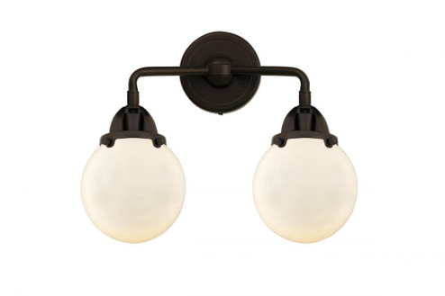 Beacon - 2 Light - 14 inch - Oil Rubbed Bronze - Bath Vanity Light (3442|288-2W-OB-G201-6-LED)