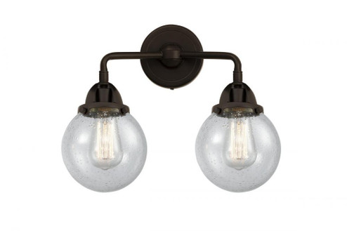 Beacon - 2 Light - 14 inch - Oil Rubbed Bronze - Bath Vanity Light (3442|288-2W-OB-G204-6-LED)