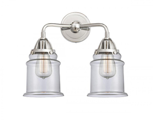 Canton - 2 Light - 14 inch - Polished Chrome - Bath Vanity Light (3442|288-2W-PC-G182)