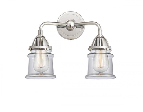 Canton - 2 Light - 13 inch - Polished Chrome - Bath Vanity Light (3442|288-2W-PC-G182S-LED)