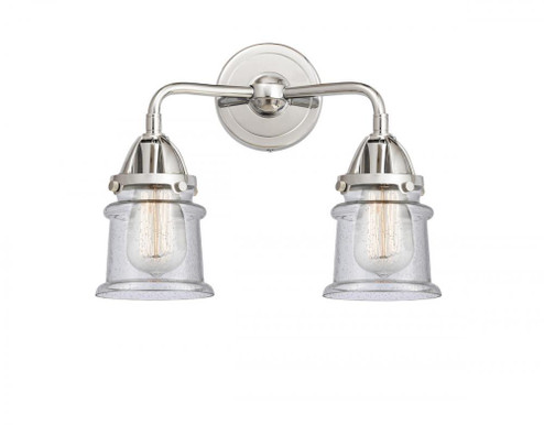 Canton - 2 Light - 13 inch - Polished Chrome - Bath Vanity Light (3442|288-2W-PC-G184S-LED)