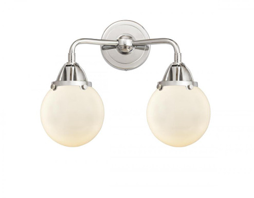 Beacon - 2 Light - 14 inch - Polished Chrome - Bath Vanity Light (3442|288-2W-PC-G201-6-LED)