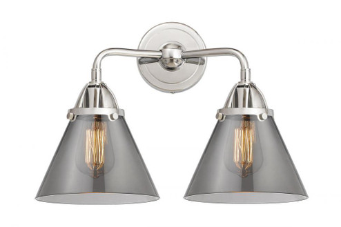 Cone - 2 Light - 16 inch - Polished Chrome - Bath Vanity Light (3442|288-2W-PC-G43-LED)