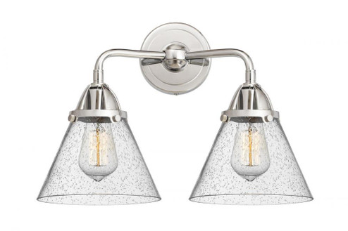 Cone - 2 Light - 16 inch - Polished Chrome - Bath Vanity Light (3442|288-2W-PC-G44-LED)