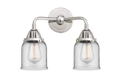 Bell - 2 Light - 13 inch - Polished Chrome - Bath Vanity Light (3442|288-2W-PC-G52-LED)