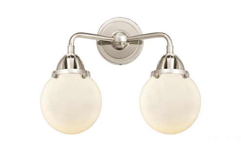 Beacon - 2 Light - 14 inch - Polished Nickel - Bath Vanity Light (3442|288-2W-PN-G201-6-LED)
