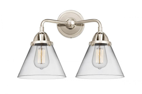 Cone - 2 Light - 16 inch - Polished Nickel - Bath Vanity Light (3442|288-2W-PN-G42)