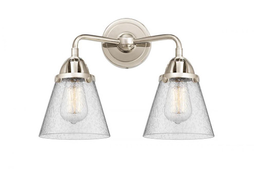 Cone - 2 Light - 14 inch - Polished Nickel - Bath Vanity Light (3442|288-2W-PN-G64-LED)