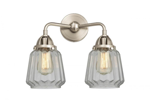 Chatham - 2 Light - 14 inch - Brushed Satin Nickel - Bath Vanity Light (3442|288-2W-SN-G142)