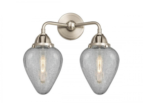 Geneseo - 2 Light - 15 inch - Brushed Satin Nickel - Bath Vanity Light (3442|288-2W-SN-G165-LED)