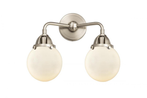 Beacon - 2 Light - 14 inch - Brushed Satin Nickel - Bath Vanity Light (3442|288-2W-SN-G201-6)