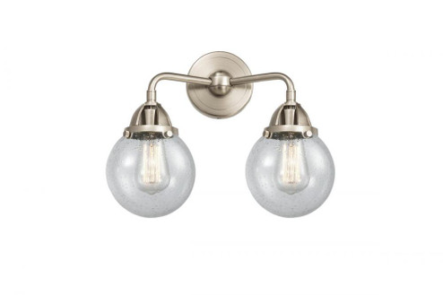 Beacon - 2 Light - 14 inch - Brushed Satin Nickel - Bath Vanity Light (3442|288-2W-SN-G204-6)