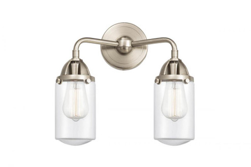 Dover - 2 Light - 13 inch - Brushed Satin Nickel - Bath Vanity Light (3442|288-2W-SN-G312-LED)