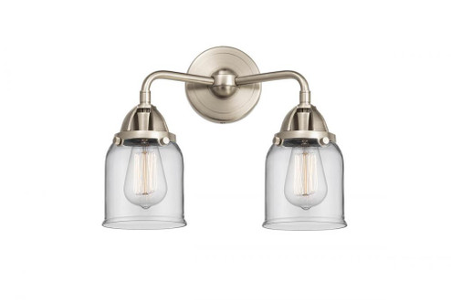 Bell - 2 Light - 13 inch - Brushed Satin Nickel - Bath Vanity Light (3442|288-2W-SN-G52-LED)