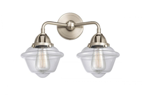 Oxford - 2 Light - 16 inch - Brushed Satin Nickel - Bath Vanity Light (3442|288-2W-SN-G532)