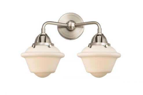 Oxford - 2 Light - 16 inch - Brushed Satin Nickel - Bath Vanity Light (3442|288-2W-SN-G531)
