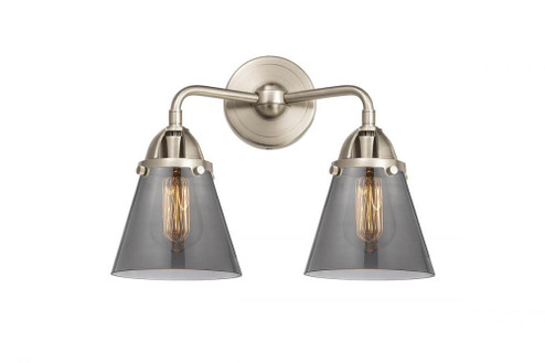 Cone - 2 Light - 14 inch - Brushed Satin Nickel - Bath Vanity Light (3442|288-2W-SN-G63)